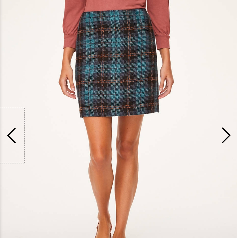 Plaid Tweed skirt